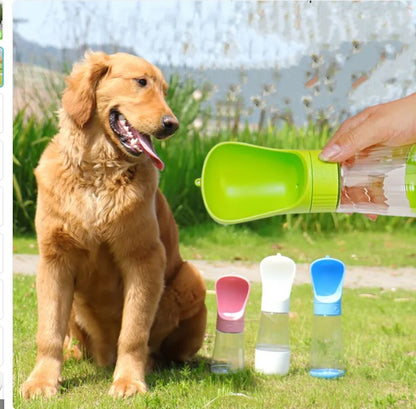 2 In 1 Portable Pet Water Bottle - Dogs & Cats